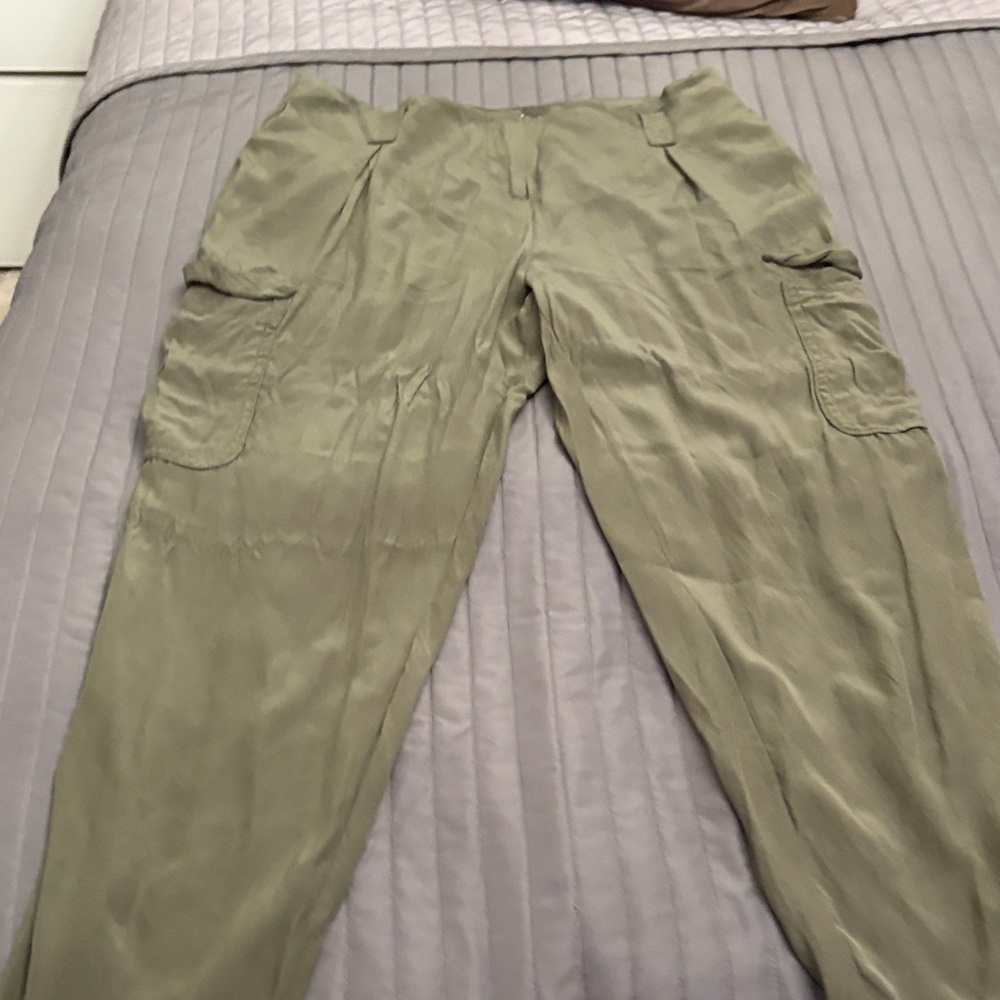 L'AGENCE  Green Cargo Pants